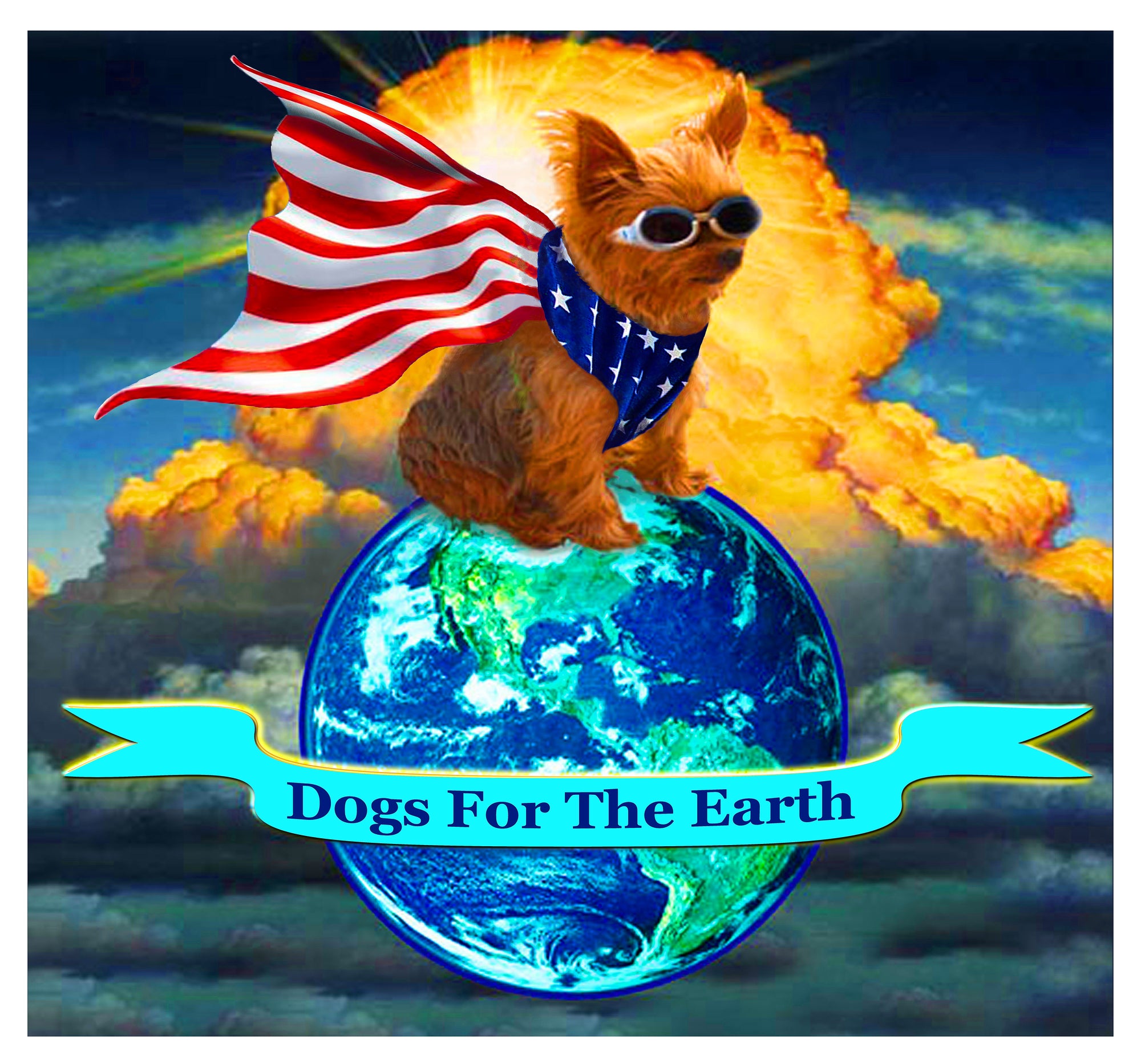 Dogs for the Earth logo.