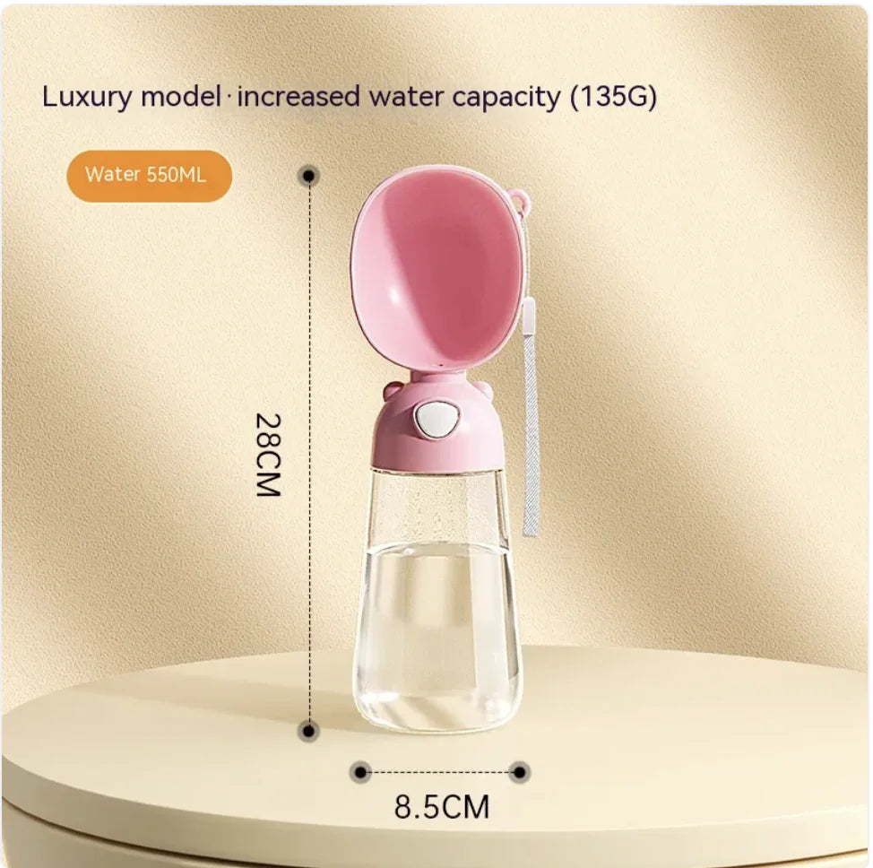 Portable Dog Water Bottle &amp; Feeder for Pets, Travel Water Dispenser and Bowl